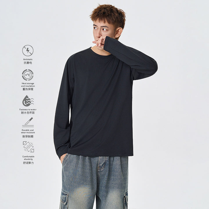 Herren Langarm-Thermo-Shirt mit Waffelstruktur und atmungsaktivem Funktionsmaterial Echo Archiv