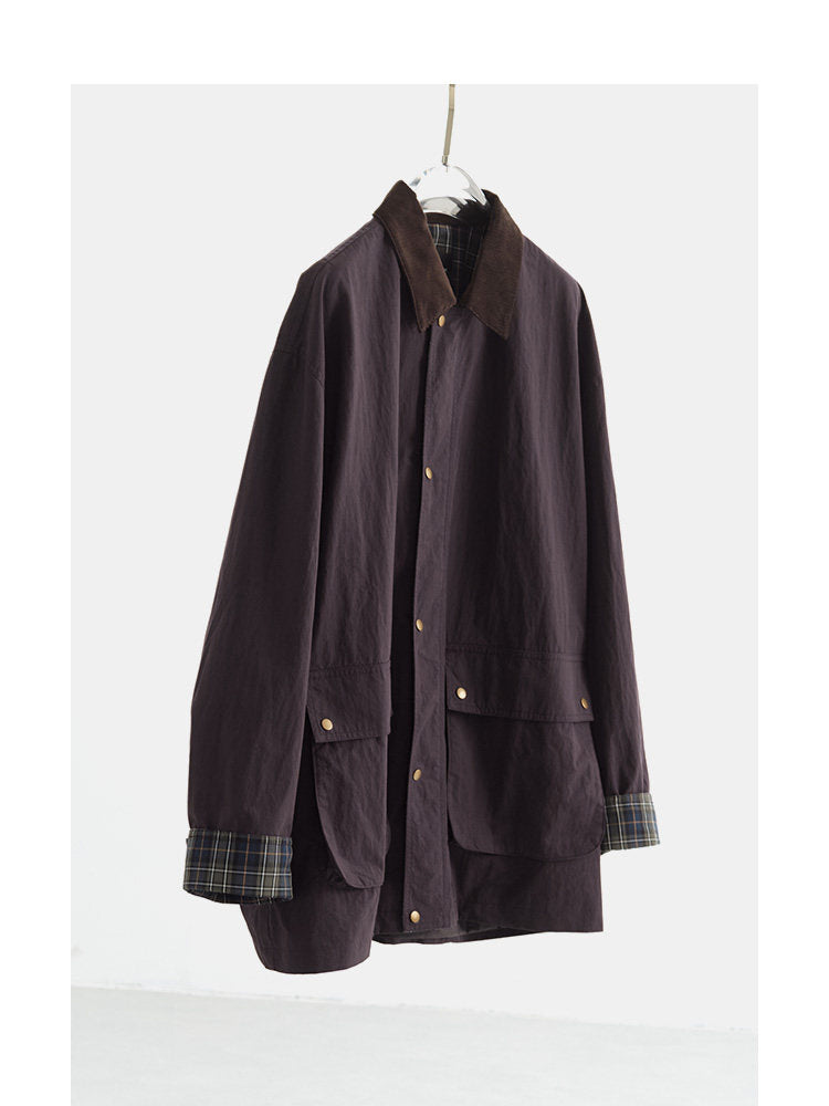 Damen Urbane Utility-Jacke mit hohem Kragen Echoarchiv