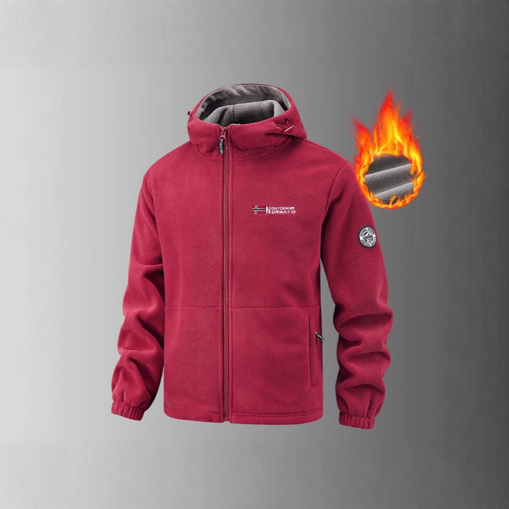 Herren Thermo-Fleece-Set mit Kapuzenjacke, Sherpa-gefüttert und elastischer Jogginghose – Marzano