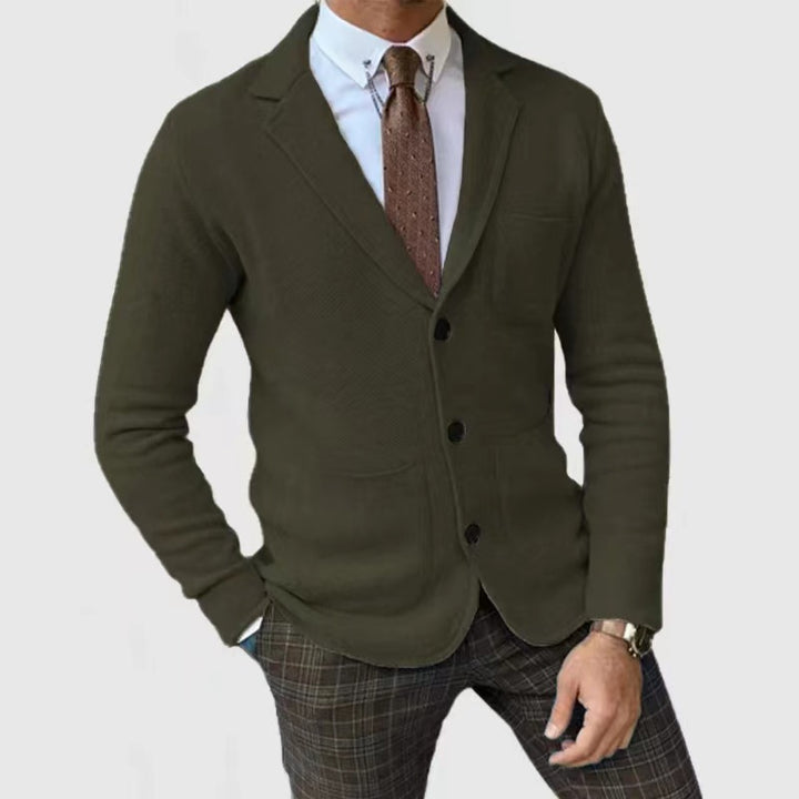 Herren Strickblazer mit großen Taschen und modernem Schnitt Echoarchiv