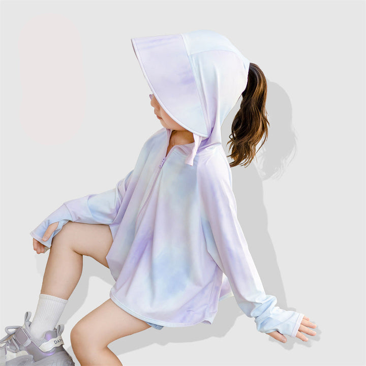 Damen UV-Schutzjacke mit Kapuze und weichem Material Echo Archiv