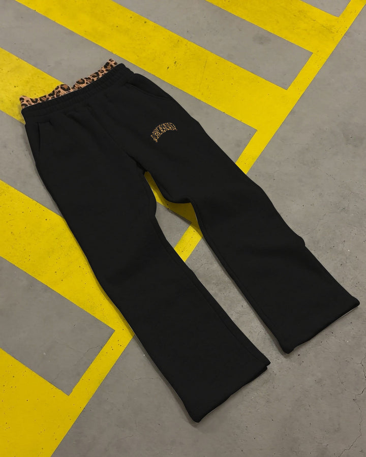 Damen nan gemütliche Jogginghose mit ausgestellter Beinform, elastischem Leo-Bund und seitlichen Eingrifftaschen Echo Archiv