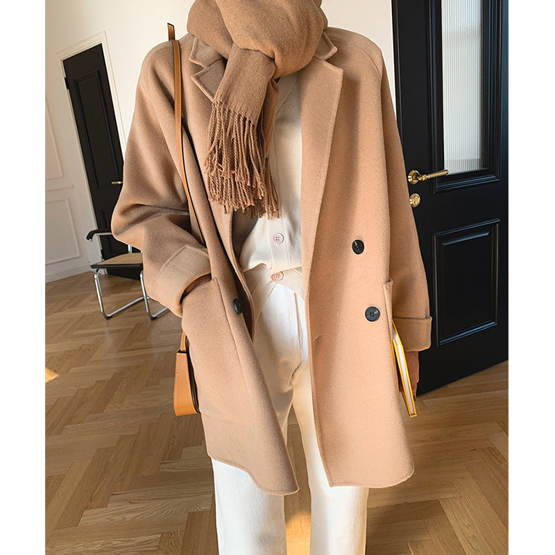 Damen Oversized Mantel mit Taillengürtel Echoarchiv