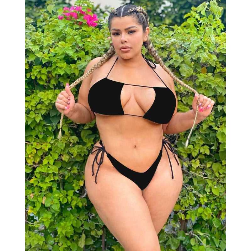 Damen Triangel-Bikini mit verstellbaren Bändern und sexy Schnittdetails Echo Archiv