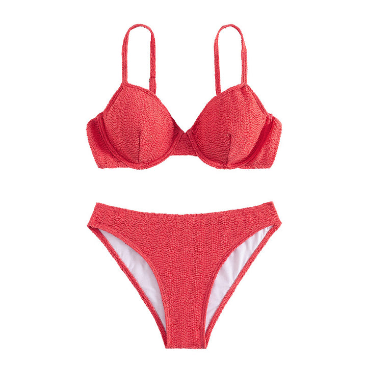 Damen Push-Up-Bikini mit stylishen Texturen Echo Archiv