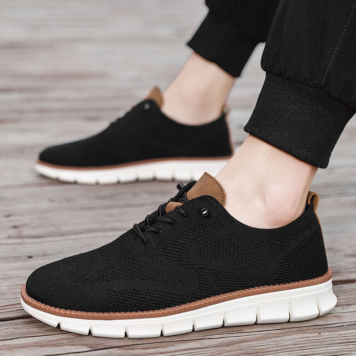 Herren gestrickter Komfort-Sneaker mit atmungsaktivem Strickoberteil und flexibler EVA-Laufsohle Echo Archiv