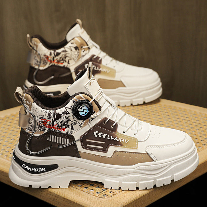 Herren High-Top Sneakers mit innovativem Schnürsystem und stoßdämpfender Sohle Echo Archiv