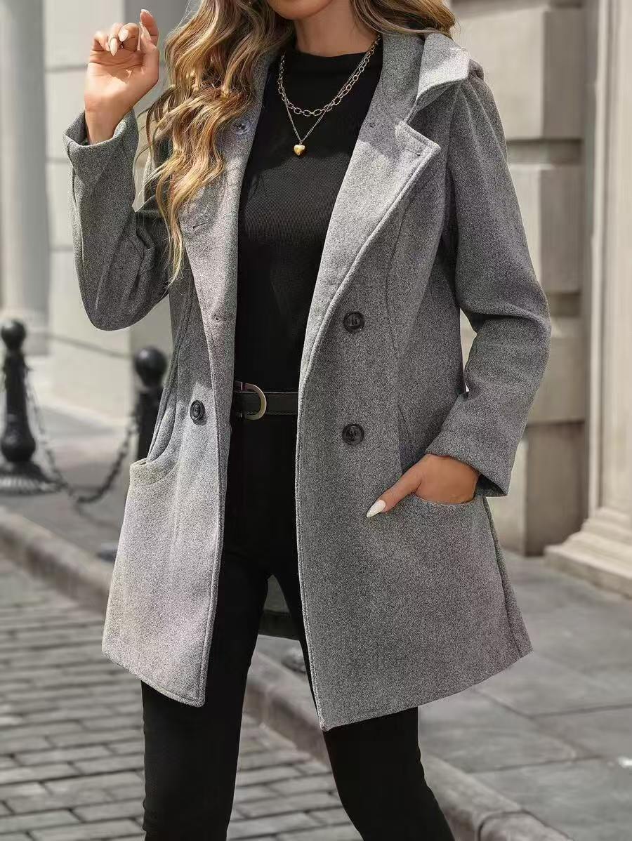 Damen Elegante und stilvolle Wolljacke – Célinea