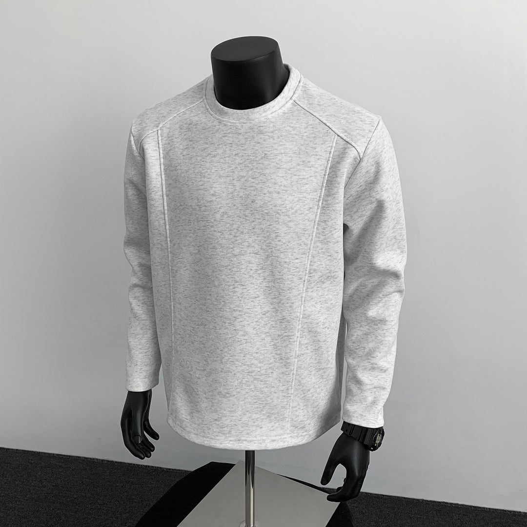 Herren Sweatshirt mit strukturierten Nahtdetails und Rundhalsausschnitt Echo Archiv
