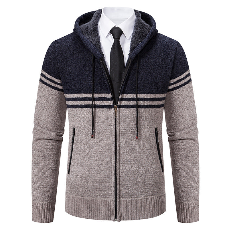 Herren modische Kapuzenjacke mit strukturiertem Design Echoarchiv