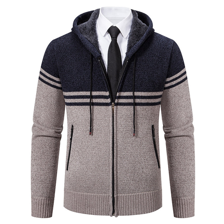 Herren modische Kapuzenjacke mit strukturiertem Design Echoarchiv