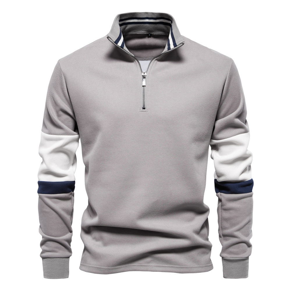 Herren Sportlicher Stehkragenpullover Echoarchiv