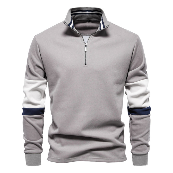 Herren Sportlicher Stehkragenpullover Echoarchiv