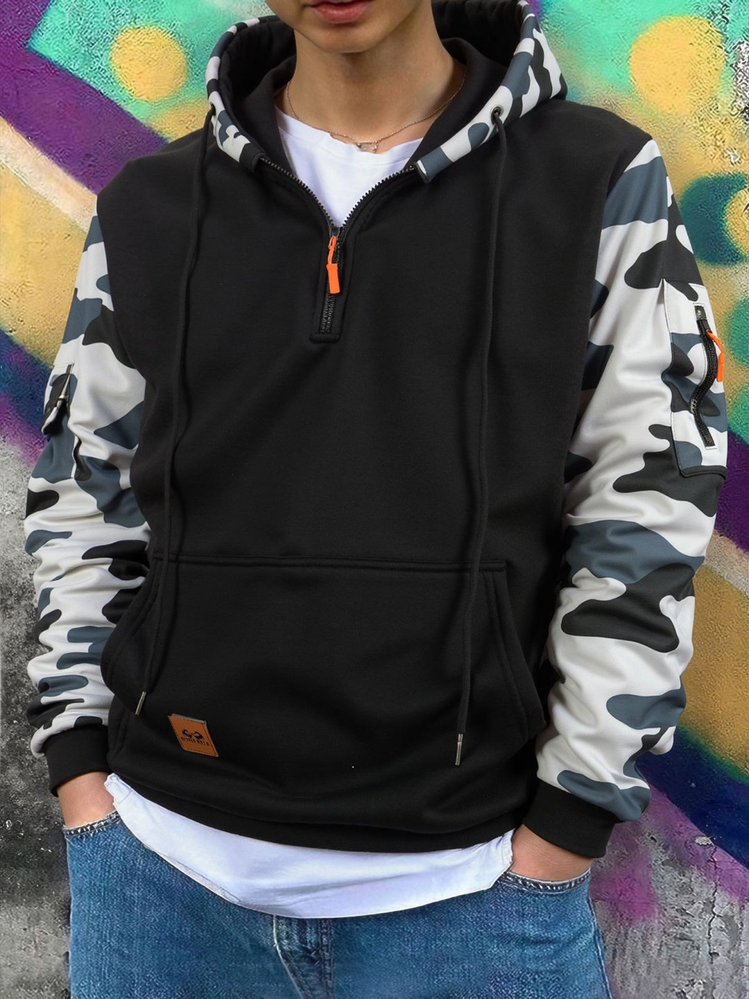 Herren Funktionale Kapuzenjacke Echo Archiv