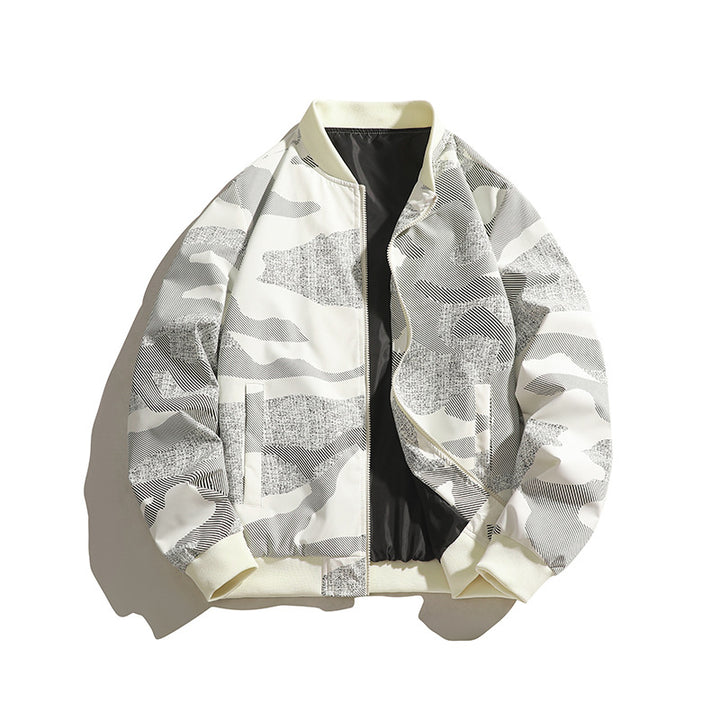 Herren Modische Bomberjacke mit Camouflage-Design Echo Archiv