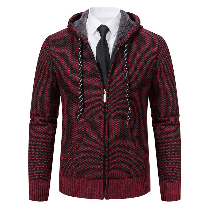 Herren stylische Kapuzenjacke mit weichem Innenfutter und eleganten Akzenten Echoarchiv
