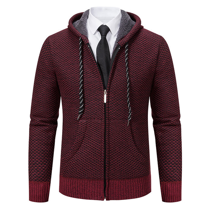 Herren stylische Kapuzenjacke mit weichem Innenfutter und eleganten Akzenten Echoarchiv
