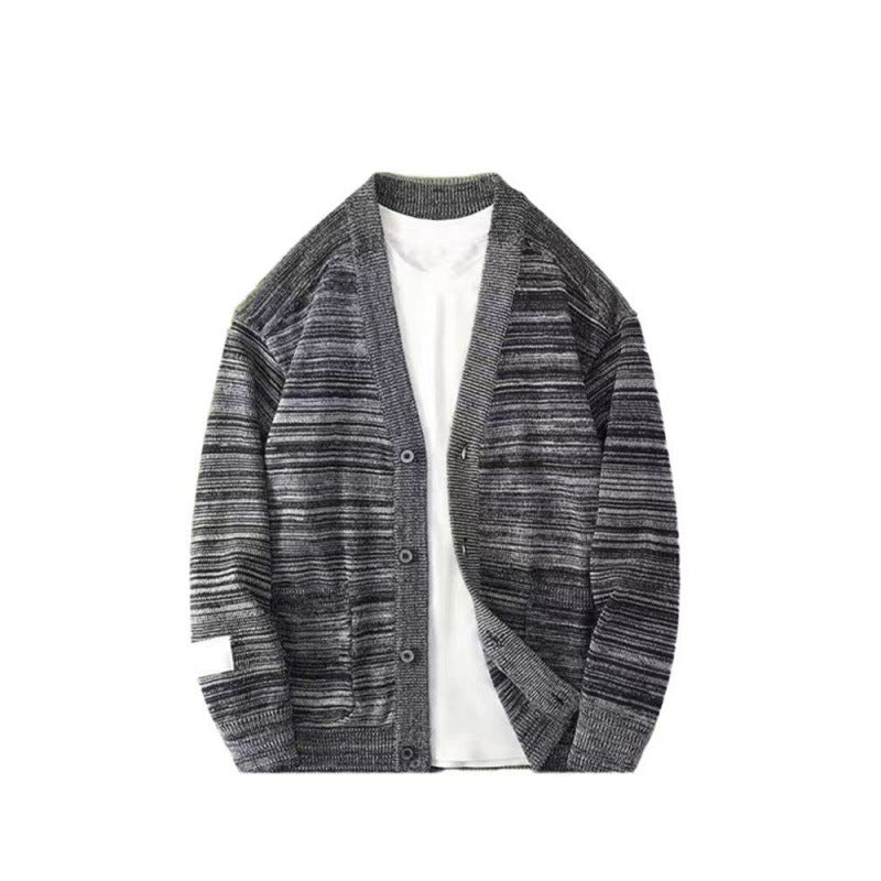Herren lässiger Strickcardigan mit praktischen Taschen und modernem Schnitt Echoarchiv
