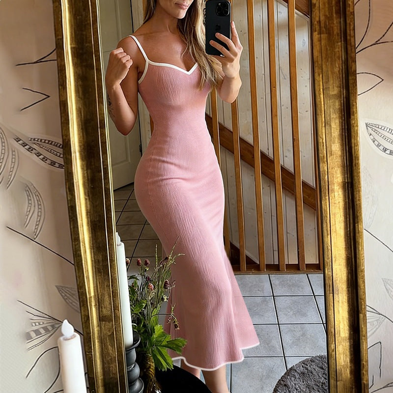 Damen Elegantes Maxikleid mit femininer Silhouette und feinen Trägern Echo Archiv