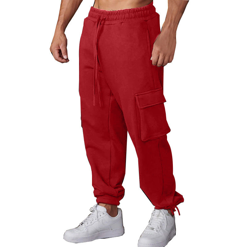 Herren lässige Cargo-Jogginghose mit elastischem Bund und praktischen Seitentaschen Echoarchiv