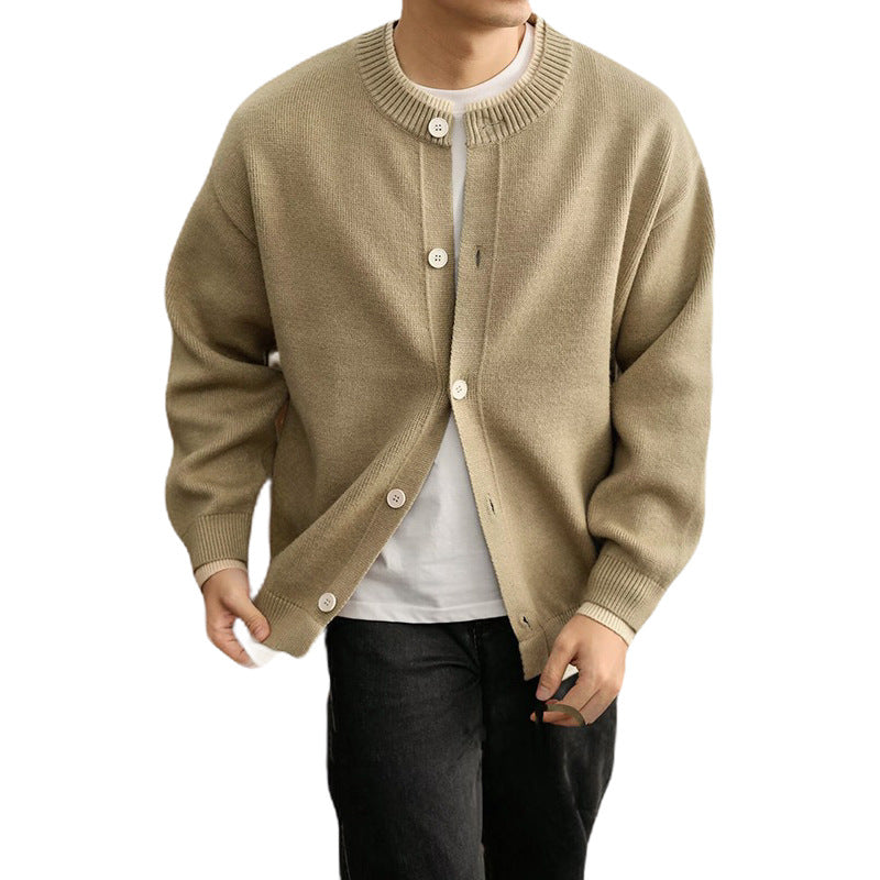 Herren Modische Strickjacke mit Knopfleiste Echo Archiv