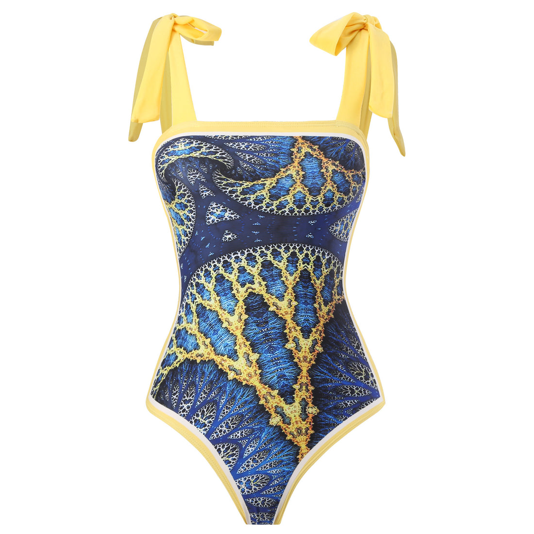Damen Wickelrock mit elegantem Aquarell-Muster und Bindegürtel – Rosévia