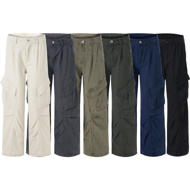 Damen weite Cargohose mit tiefem Schritt und aufgesetzten Taschen Echo Archiv