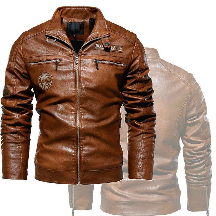 Herren Modische Bikerjacke aus Leder Echo Archiv