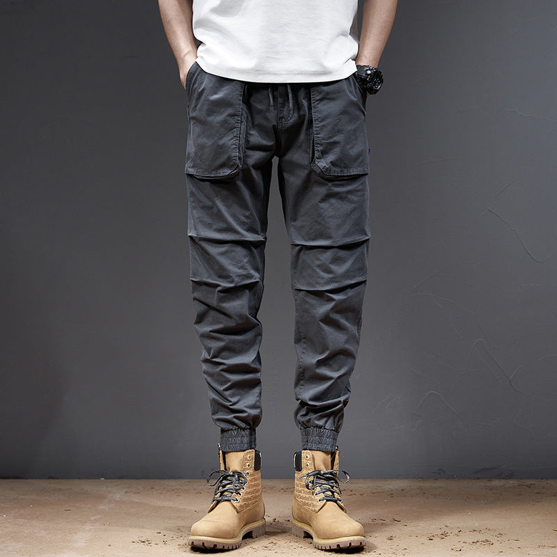 Herren Multifunktionale Cargo-Hose mit elastischem Bund und praktischen Seitentaschen Echoarchiv