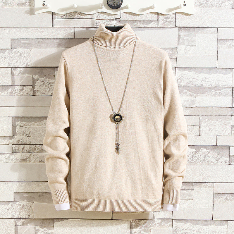 Herren Rollkragenpullover aus hochwertigem Strickmaterial Echoarchiv