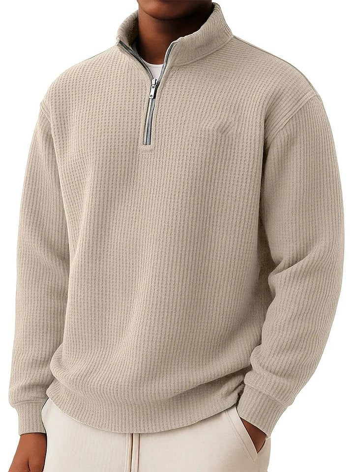 Herren Hochwertiger Pullover mit Reißverschluss Echoarchiv