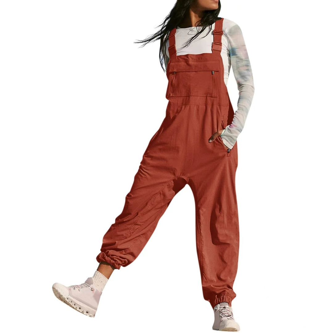 Damen Lässiger Jumpsuit mit praktischen Taschen und elastischem Saum Echo Archiv