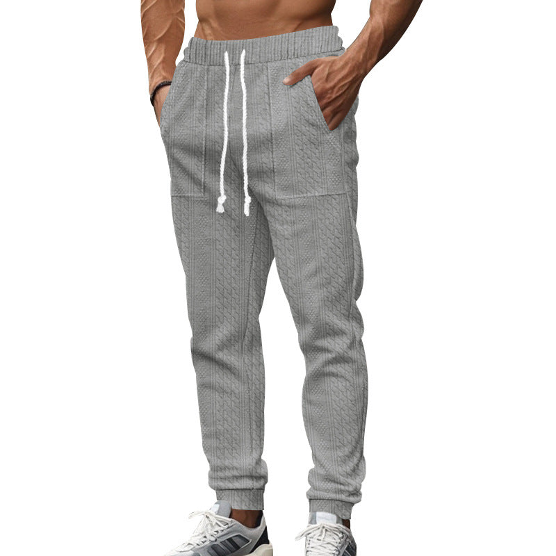 Herren trendy Freizeit-Jogginghose mit Kordelzug und praktischen Taschen Echoarchiv