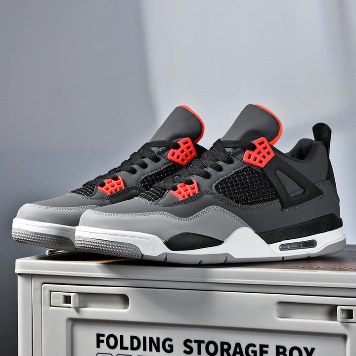 Herren retro-urbaner High-Top Sneaker mit Netzpaneel, verstärkter Fersenkappe und dämpfender Air-Unit – Norré