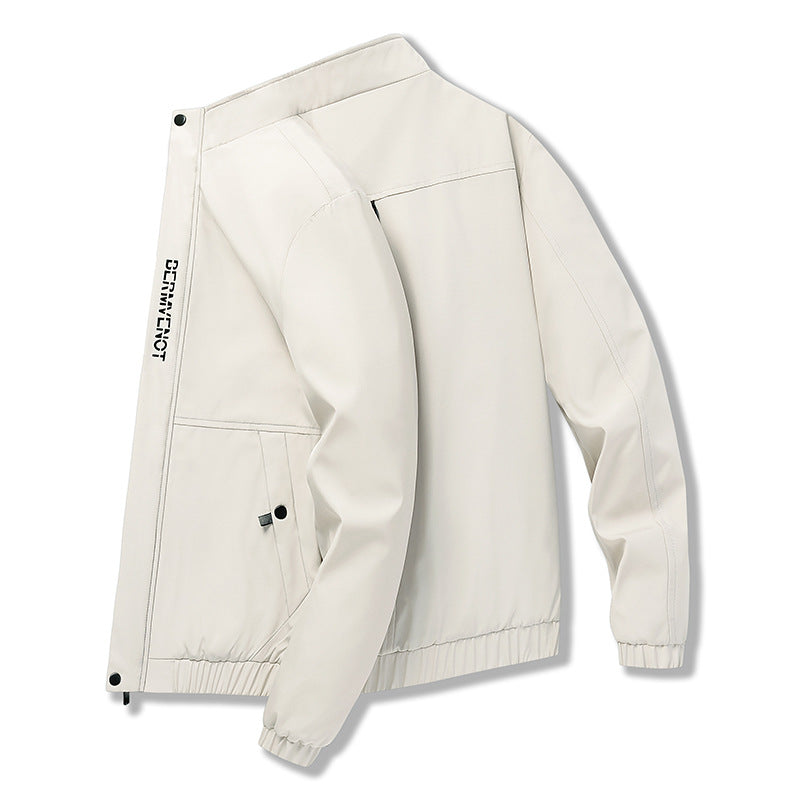 Herren modische Übergangsjacke mit verstellbaren Ärmeln und praktischen Taschen Echoarchiv