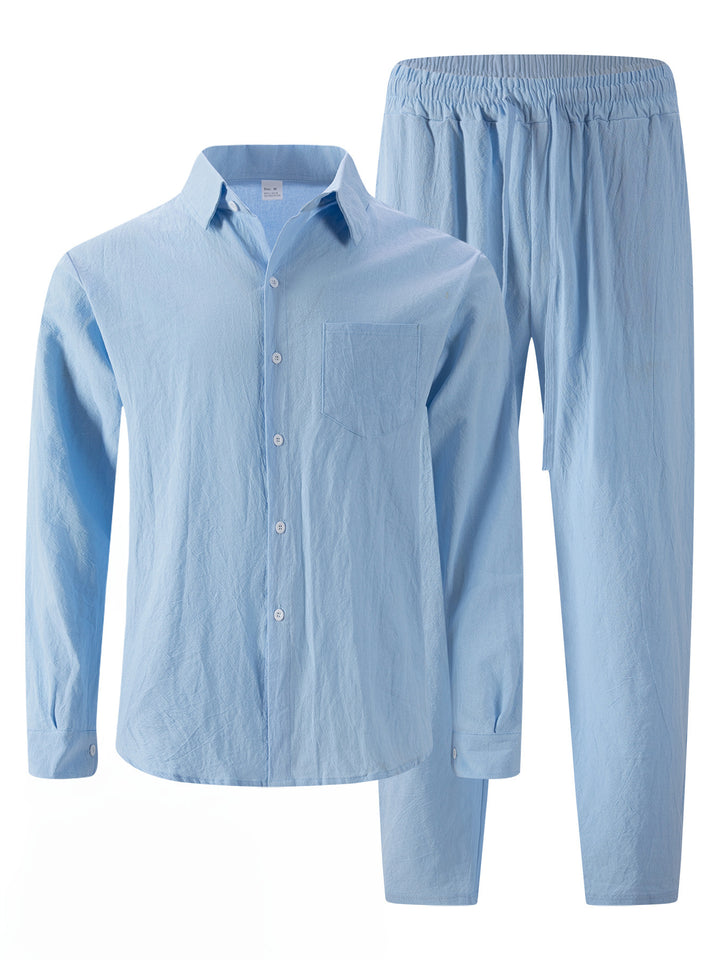 Herren lässiges Schlafanzug-Set aus atmungsaktivem Material mit elegantem Design Echoarchiv