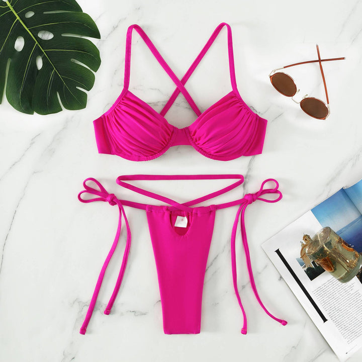 Damen Triangel-Bikini mit innovativem Trägersystem und figurschmeichelndem Schnitt Echo Archiv