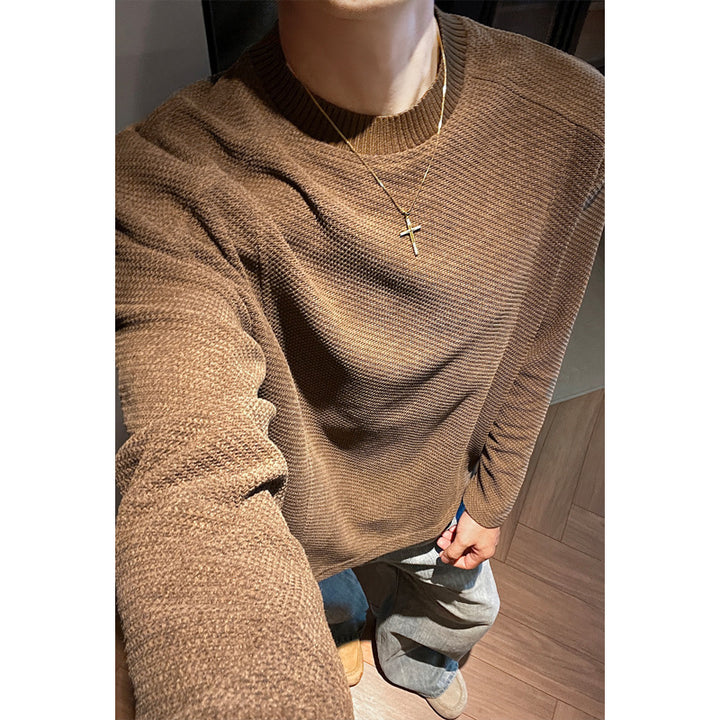 Herren Strickpullover mit strukturiertem Design Echo Archive