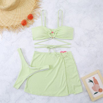 Damen Stylish Bikini-Set mit verspieltem Rock Echo Archiv