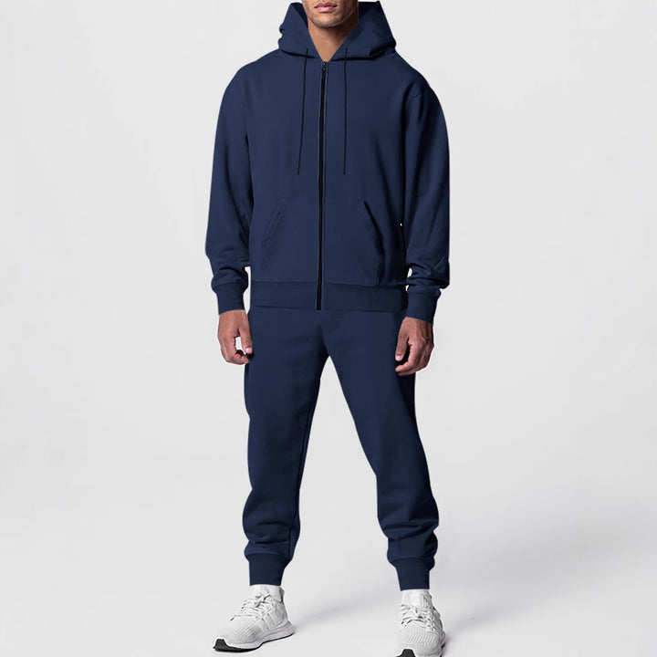 Herren Sportlicher Fleece-Jogginganzug mit Kapuze Echoarchiv