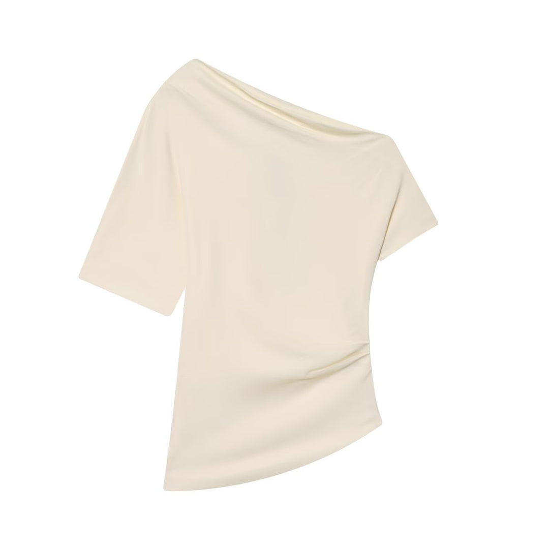 Damen asymmetrisches Oberteil mit elegantem Drapé Echo Archiv