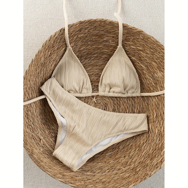 Damen minimalistisches Bikinitop und Slip Echo Archiv