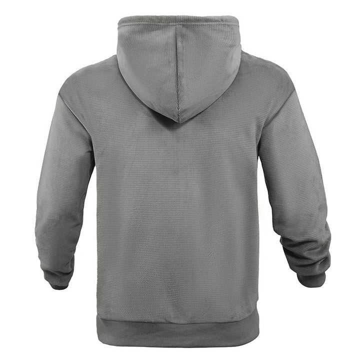 Herren technische Zip-Hoodie mit atmungsaktiven Stoff und seitlichen Taschen Echoarchiv