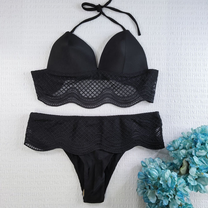 Damen Triangel-Bikini mit gehäkeltem Detail Echo Archiv