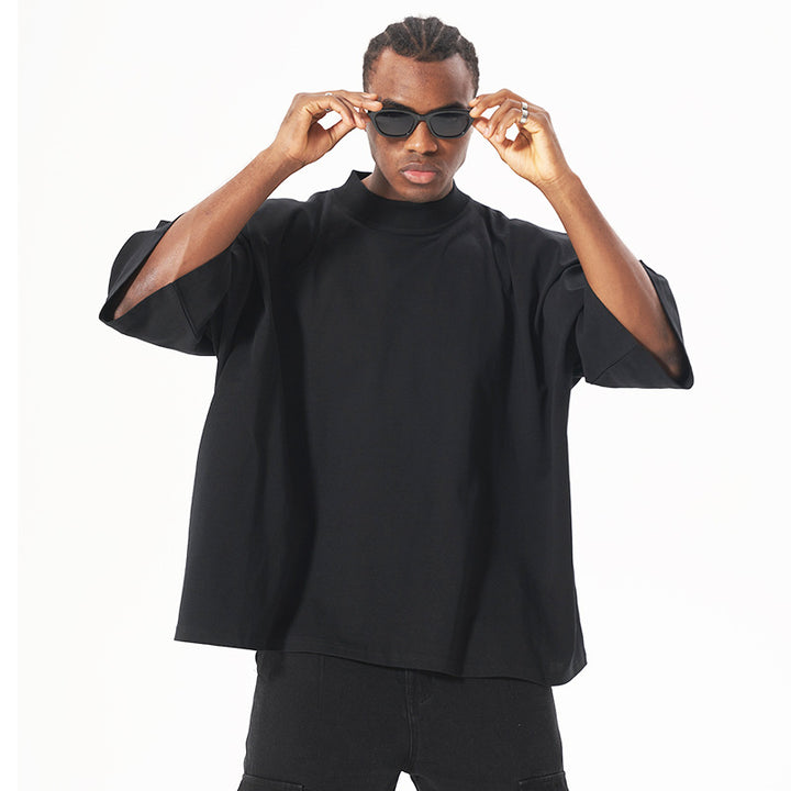 Unisex Oversize Boxy T‑Shirt aus schwerer Baumwolle mit weitem Schnitt und verlängerten Ärmeln Echo Archiv