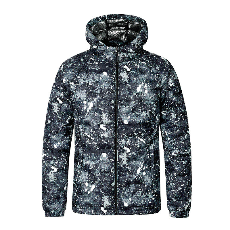 Herren Modische Steppjacke mit Kapuze und innovativem Design Echo Archiv