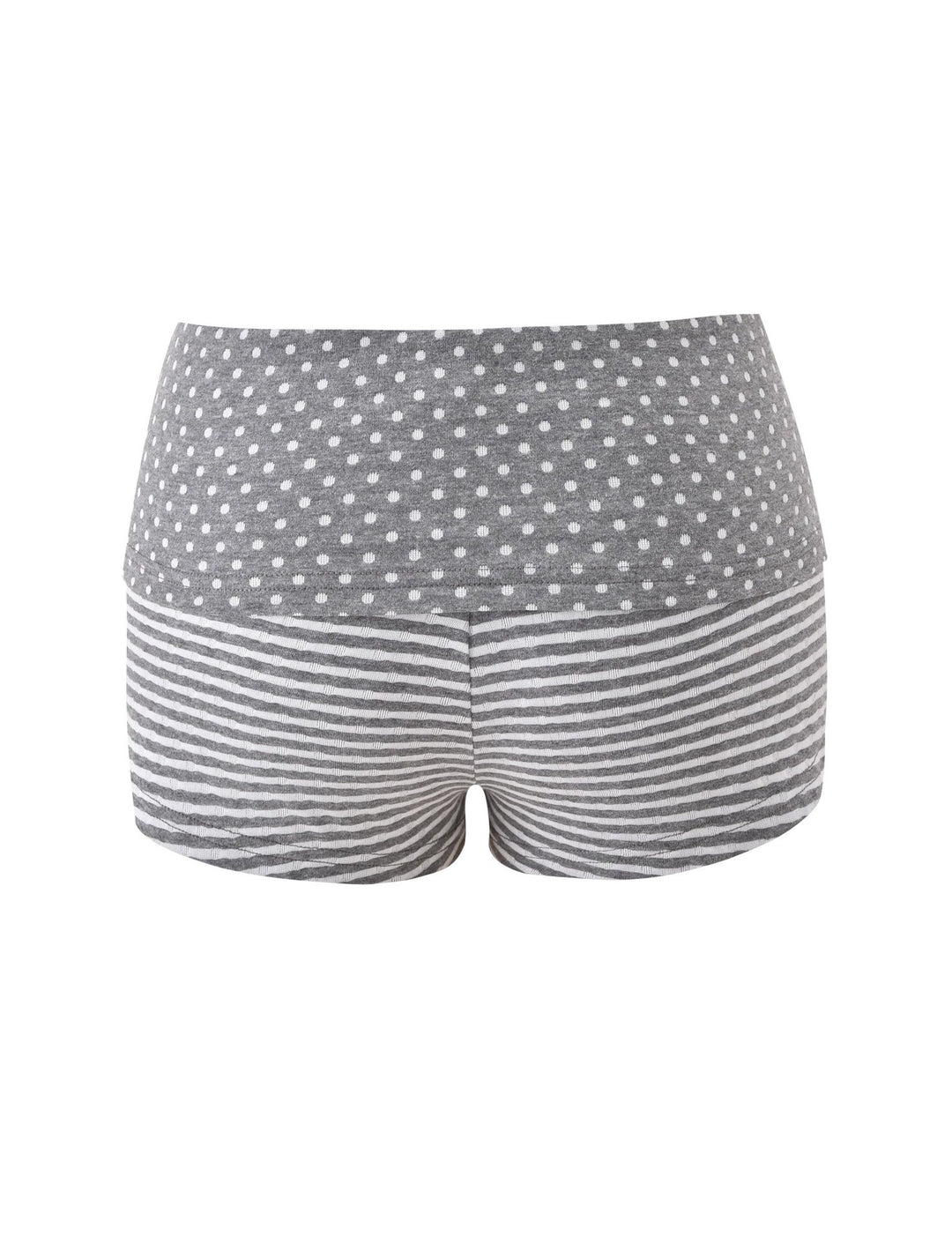 Damen Bequeme Shorts mit Punkt- und Streifenmuster Echo Archiv