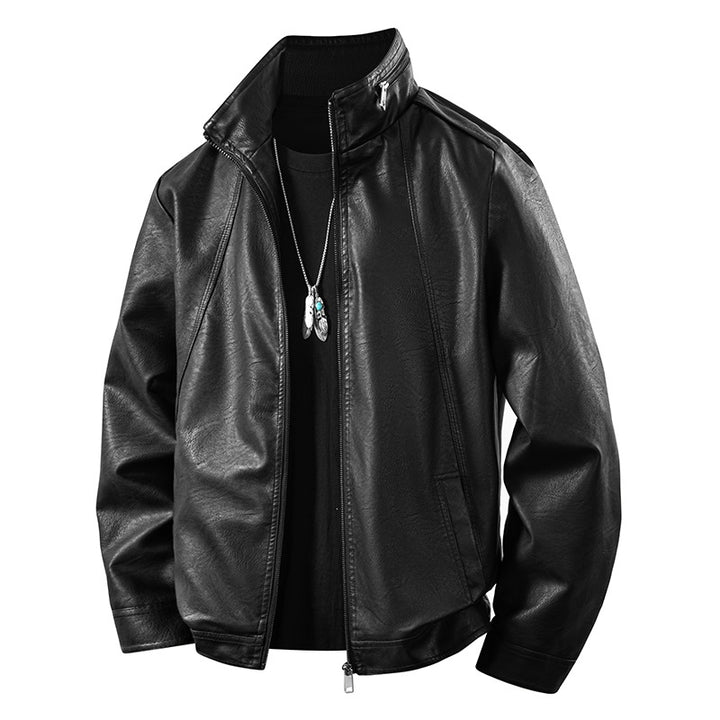 Herren Kunstlederjacke im sportlichen Design – Valtoré