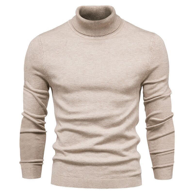Herren nan schmal geschnittener Rollkragenpullover aus Merino-Baumwollmix mit hohem Kragen Echo Archiv