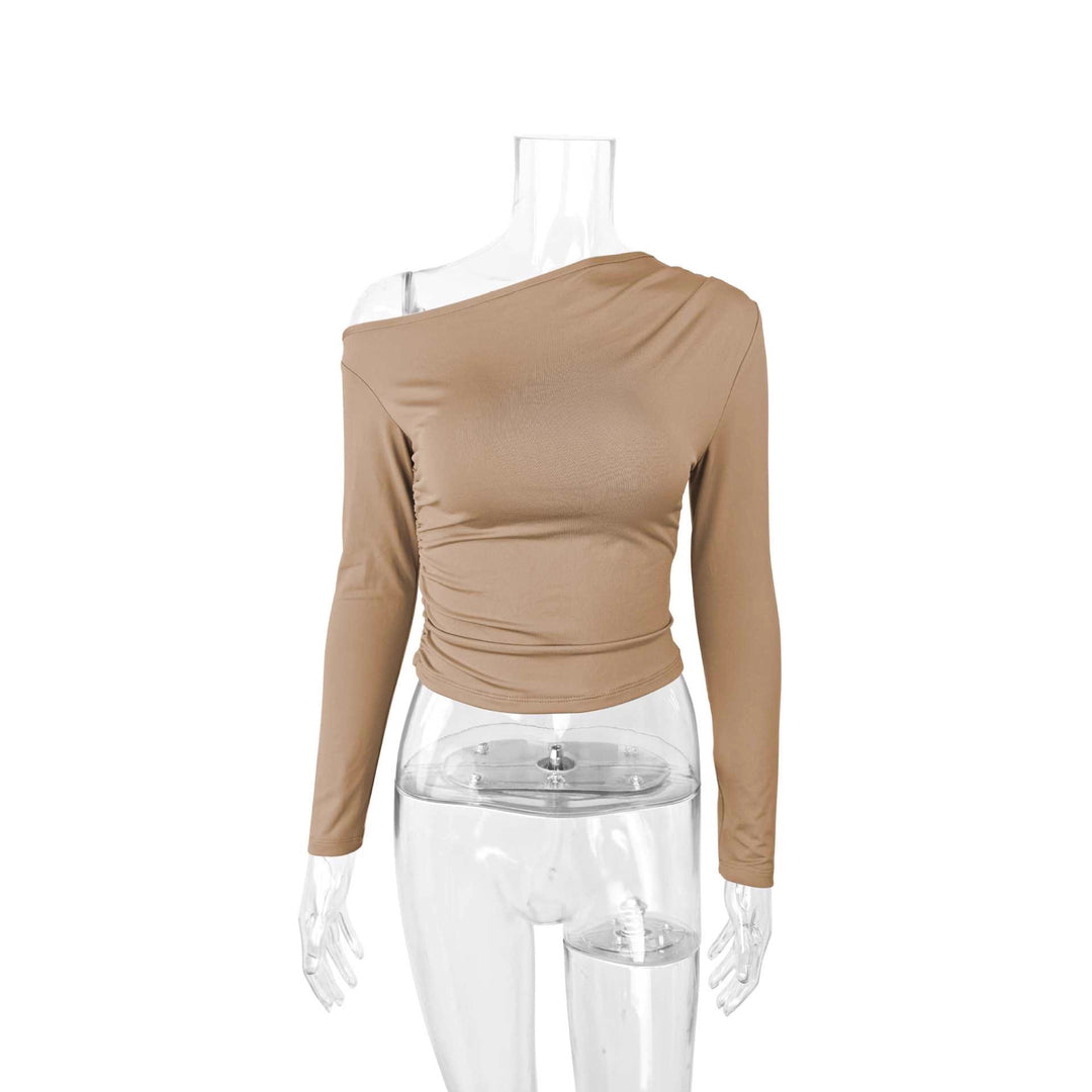 Damen Langarmshirt mit asymmetrischem Ausschnitt und figurformendem Schnitt Echo Archiv